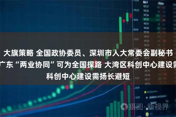 大旗策略 全国政协委员、深圳市人大常委会副秘书长何杰： 广东“两业协同”可为全国探路 大湾区科创中心建设需扬长避短