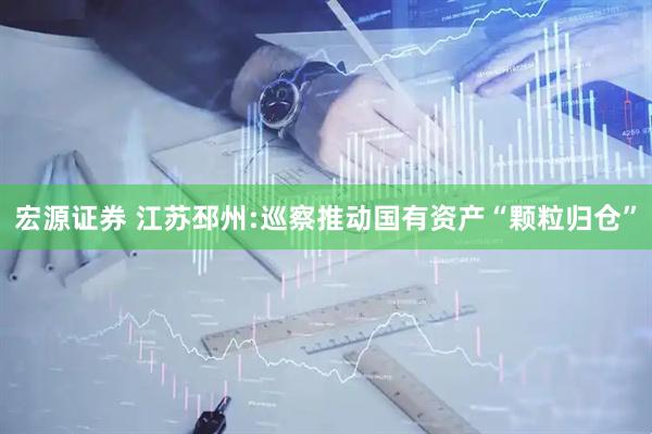 宏源证券 江苏邳州:巡察推动国有资产“颗粒归仓”