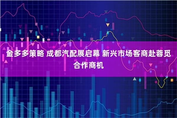 金多多策略 成都汽配展启幕 新兴市场客商赴蓉觅合作商机
